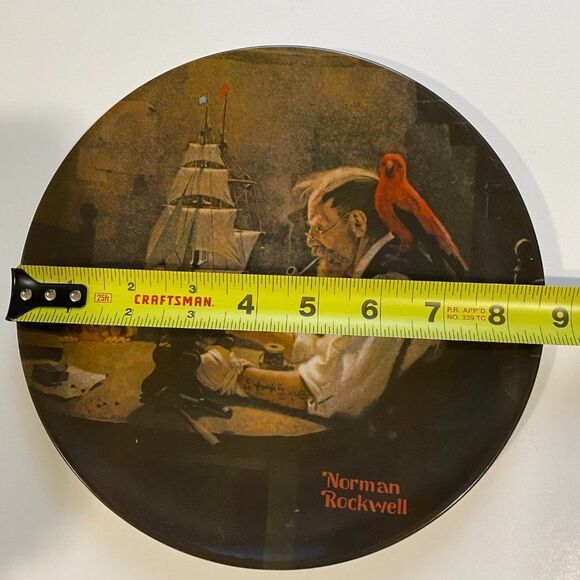 Norman Rockwell "The Ship Builder" Collector Plate Knowles 1980 Vtg - Picture 2 of 4